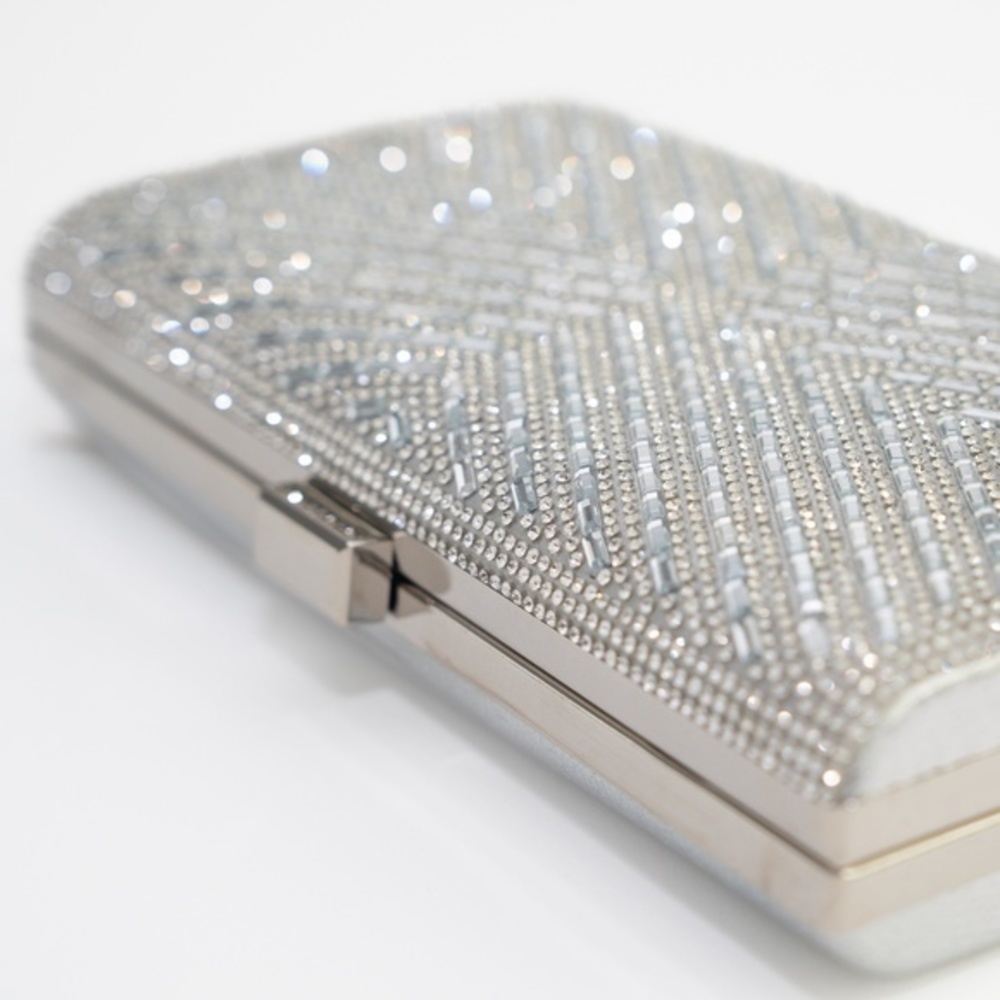 SILVER Rhinestone Evening Bag - Picture 6 of 10
